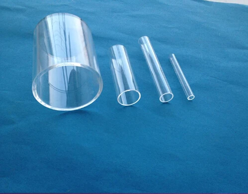 

Clear quartz rings and round bottom quartz test tube for sample