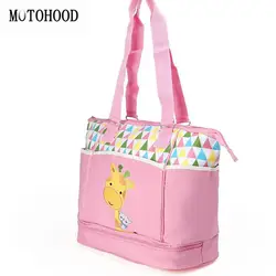 MOTOHOOD Милый Жираф Baby Care сумка для подгузников, органайзер сумки для мам сумка для подгузников для мамочек 37,5*33*18,5 см