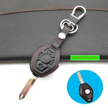 

Top layer leather Genuine Leather car key cover for BMW X3 X5 Z3 Z4 3 5 7 Series E38 E39 E46 E83 M5 325i Key cases Car wallet