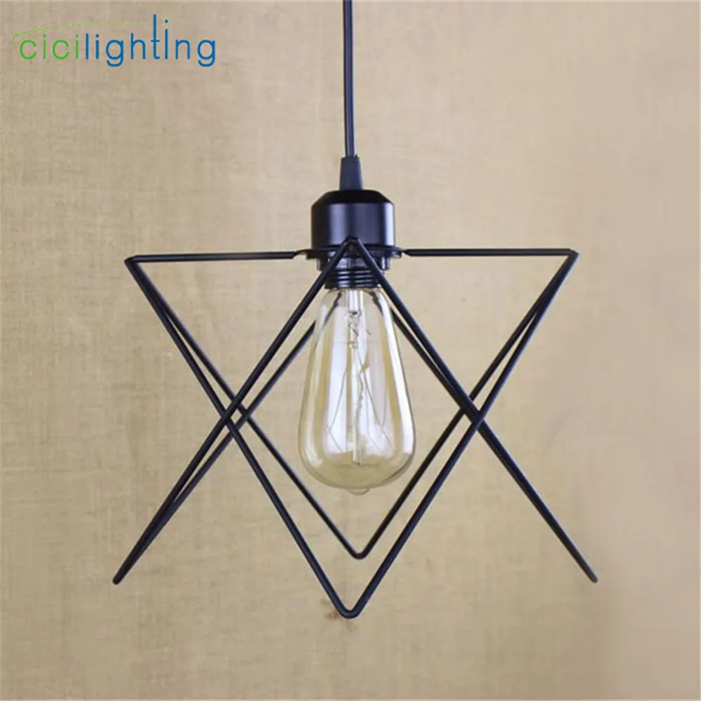 

vintage industrial lamp lampara retro pendant light lampshade loft lights living dining room Countryside E27 edison lamps