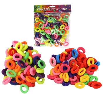 

About 400PCS/pack Korean Elastic Hair Rubber Band Hair Ties Hair Accessories Hairdressing Tools Ponytail Holder for Girls