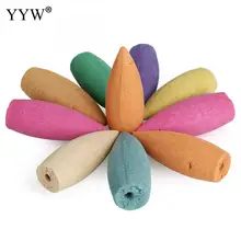 10 шт./кор. натуральный рефлюкс башня Ладан дыма Ладан конусов для дома высокого Класс башня обратный сандалового дерева индийский Ладан Размеры 17x37 мм