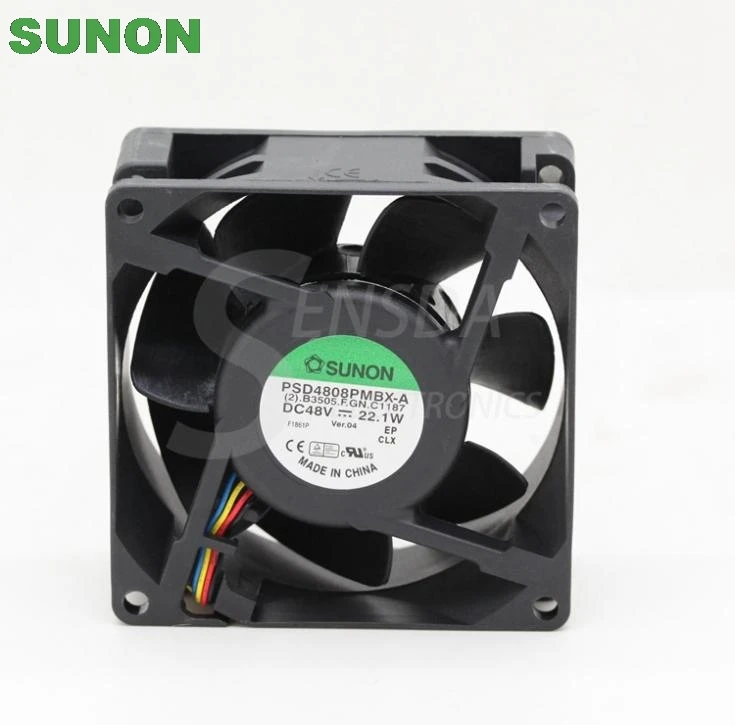 Для сервера Sunon PSD4808PMBX A 80*80*38 мм 80 DC 48V 22 1 W квадратный инвертор осевой вентилятор
