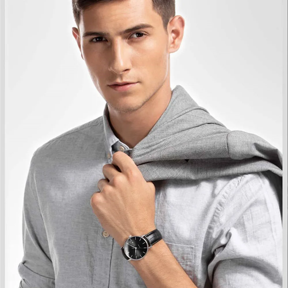 Original Xiaomi TwentySeventeen Light Mechanical Watch With Sapphire Surface And Leather Strap Full