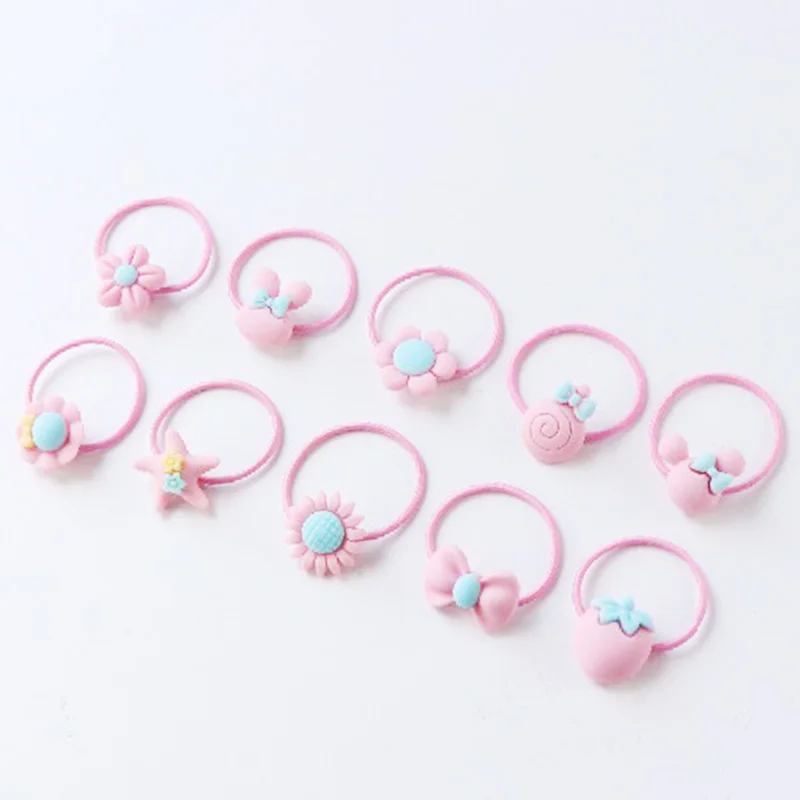 40PCS-Lot-New-Good-Quality-Girl-Cute-Small-Plastic-Flower-Fruit-Bow-Rubber-Band-Colorful-Elastic (1)