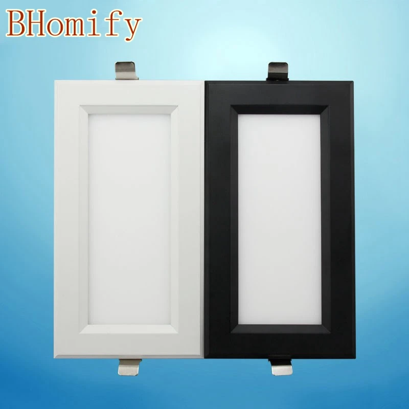 double Super Bright Recessed square LED Dimmable Downlight COB 15W LED Spot light LED decoration Ceiling Lamp AC110V AC220V