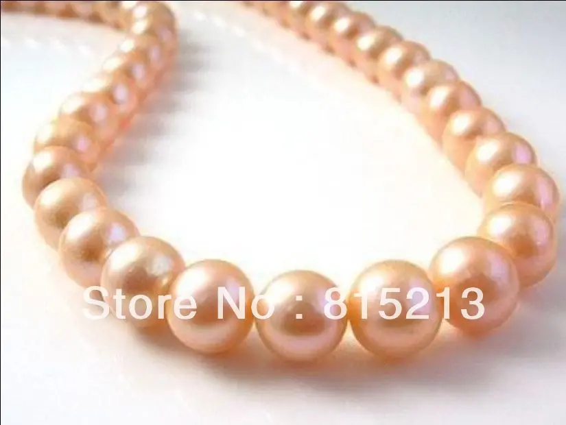 

ddh00628 BEAUTIFUL 18" 11-12MM AAA+ SOUTH SEA PINK PEARL NECKLACE
