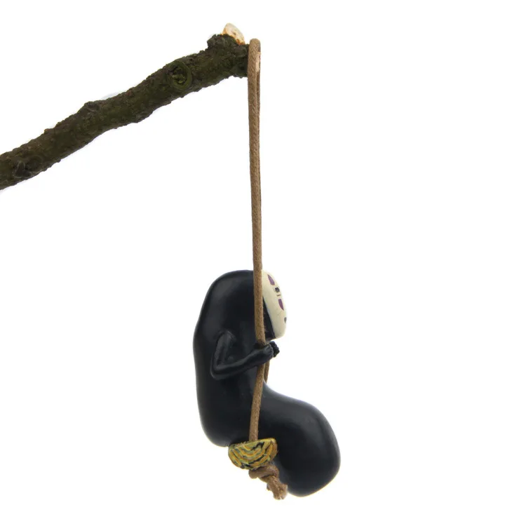 1pcs Studio Ghibli Spirited Away No Face Man Figures Toys Miyazaki Hayao Swing No Face Man Action Figure Model Toys Decoration