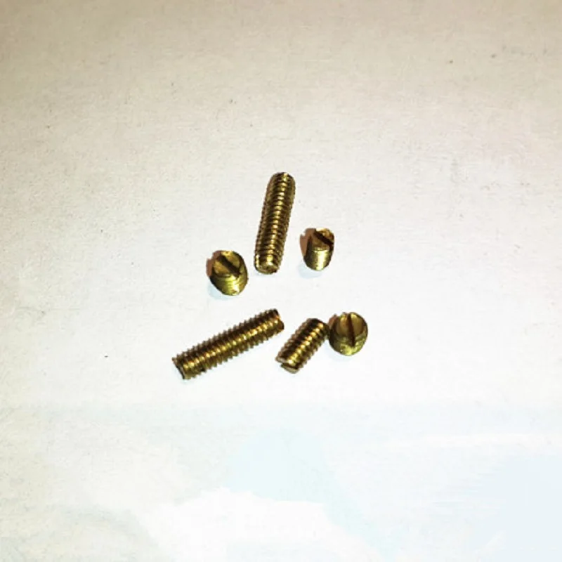 1000pcs/lot M2*4 Brass slotted set screw & grub screws with flat endin