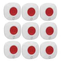 9 шт. Wolf-Guard 433 МГц Беспроводная Аварийная сигнализация тревожная кнопка SOS домашняя Больничная охранная сигнализация для пожилых людей/пациентов/детей