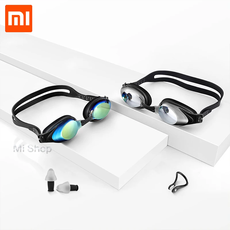 Оригинальные плавательные очки Xiaomi Yunmai HD противотуманные затычки для ушей в носу