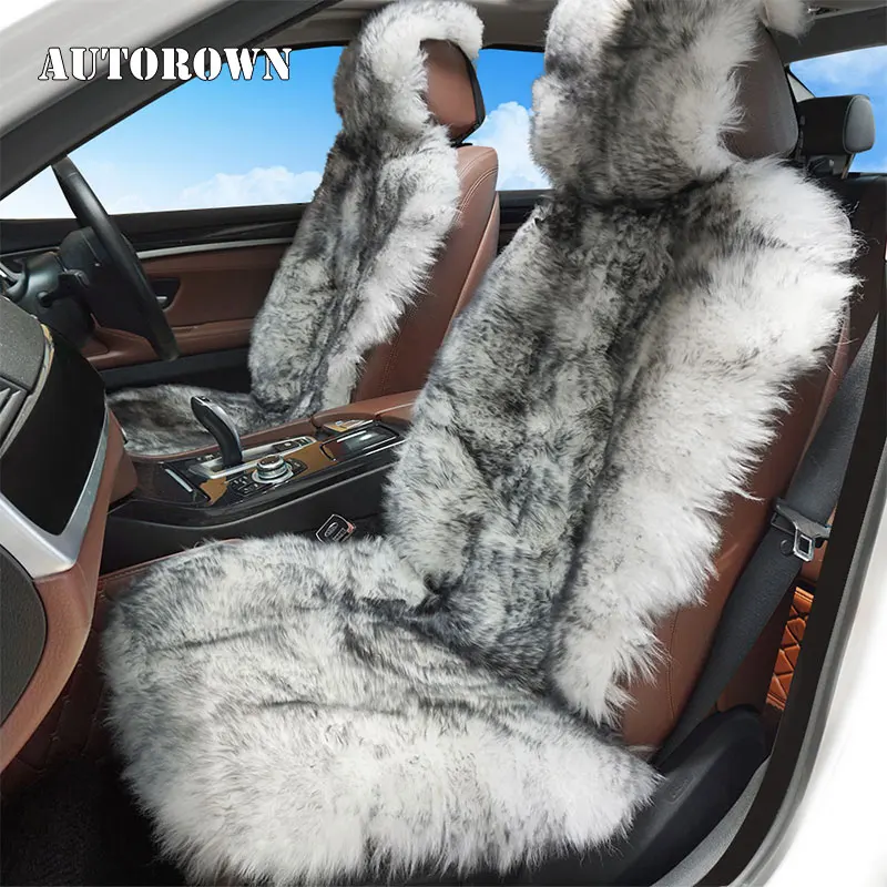 Buy AUTOROWN Genuine Australian Sheepskin Car Seat Covers Universal Size