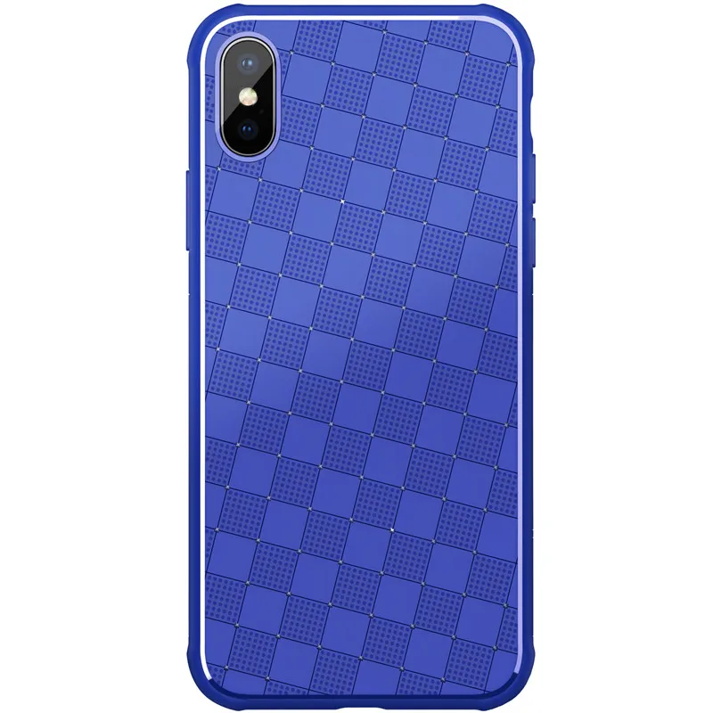 Nillkin Крышка корпуса ля iPhone X роскошный мягкий, силиконовый, из ТПУ Телефон чехол для iPhone 10 десять ударопрочный защитный щит тонкий гибкий - Цвет: Blue