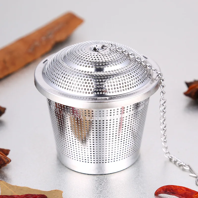 

Tea Infuser Reusable Stainless Steel Mesh Tea Strainer Filter Leaf Tea 3 Size