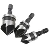 FATCOOL 90 Degree 1/4 Hex Shank Drill Bit 5 Flute 12-19mm Chamfer Counter Sink Chamfering Debur Countersink Woodworking Tool ► Photo 2/3