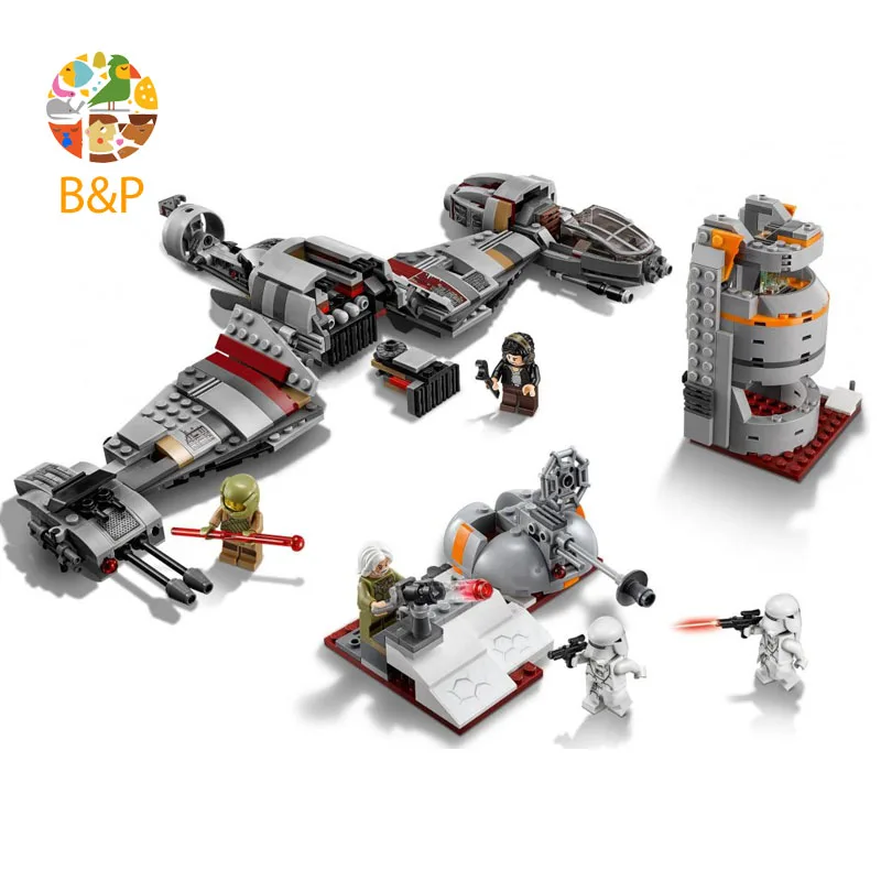 

Legoing 75202 836pcs Stars Series War The Defense Of Crait Building Blocks Bricks Toys Child Gift 05141