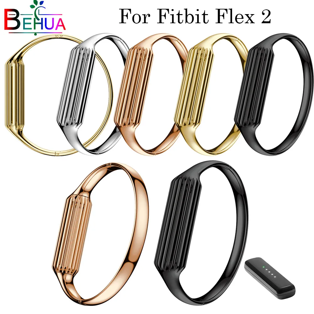 Cena Nowe top dla Fitbit Flex 2 od zegarków ze stali nierdzewnej najwyższej jakości materiałów pasek bransoletka akcesoria do flex 2