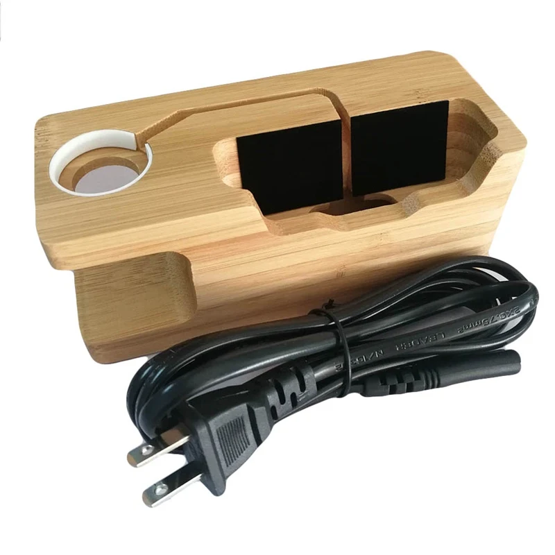 

For Iphone Charging Dock Station For Iphone 8 7 7 Plus 6 6S Plus 5 5S Wooden 3A Stand Holder Charger USB Port
