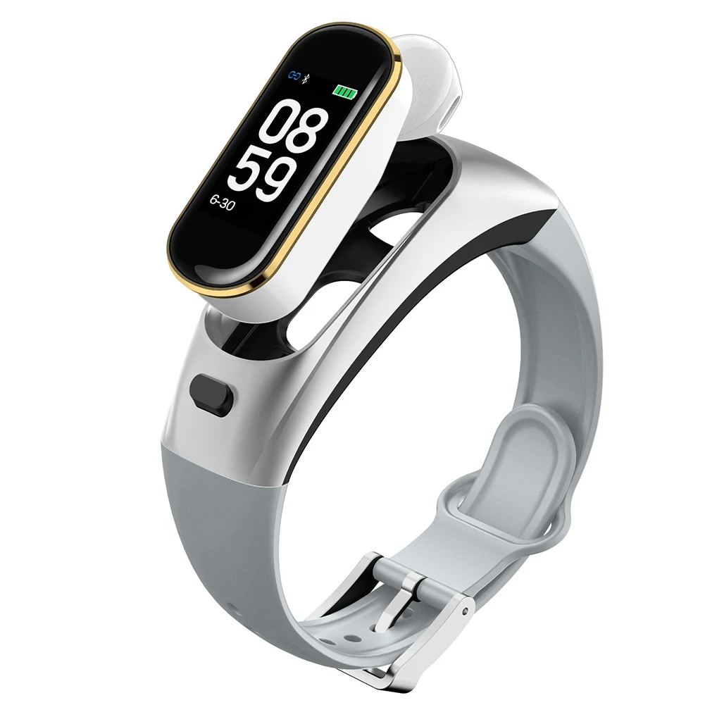 

Anti Scratch Multi Sports Modes Smart Watch Bracelet Heart Rate Monitor Portable Headset Waterproof Bluetooth Wireless Sleep
