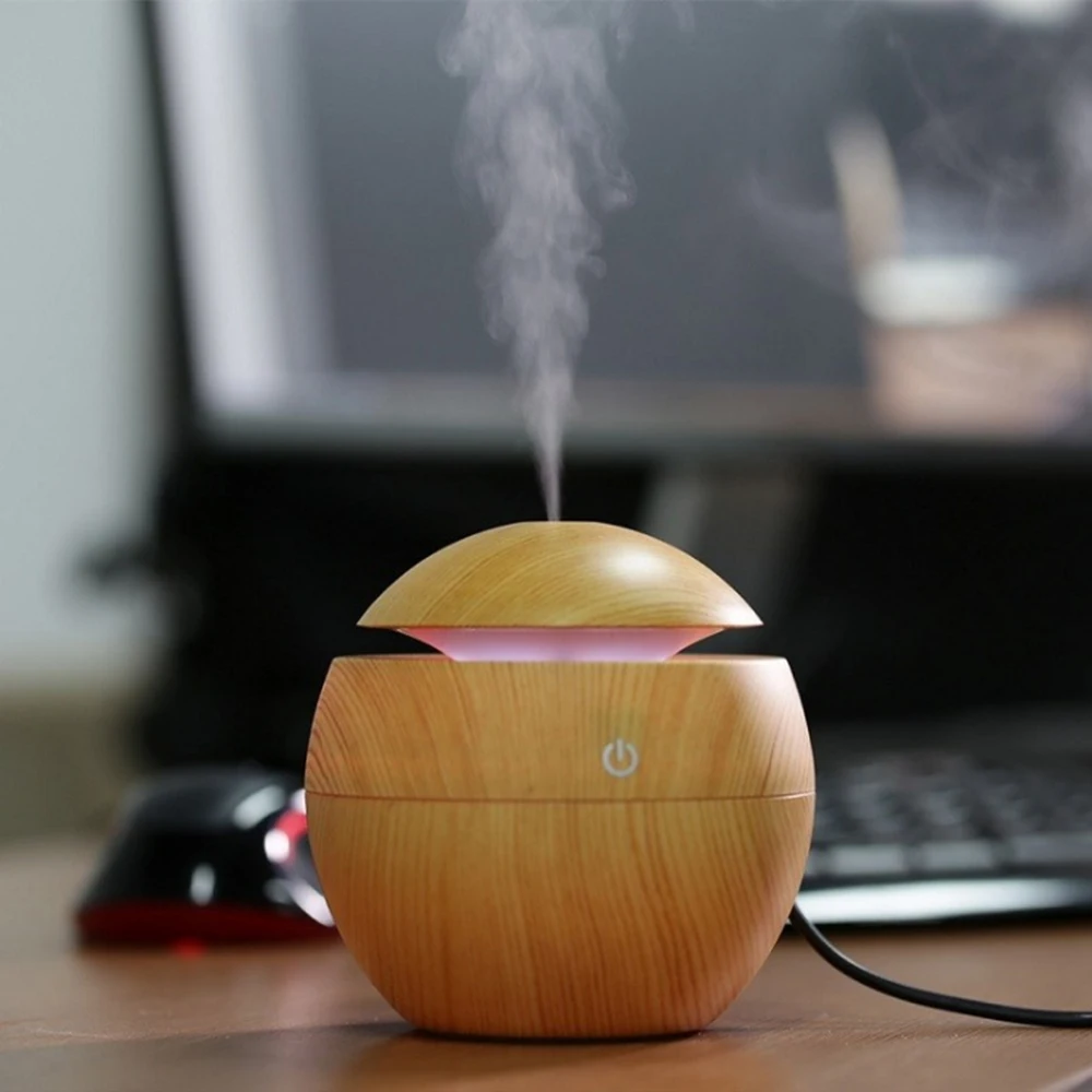 Home USB Aroma Essential Oil Diffuser Ultrasonic Humidifier Air mini Purifier 7 Color Change LED Ni
