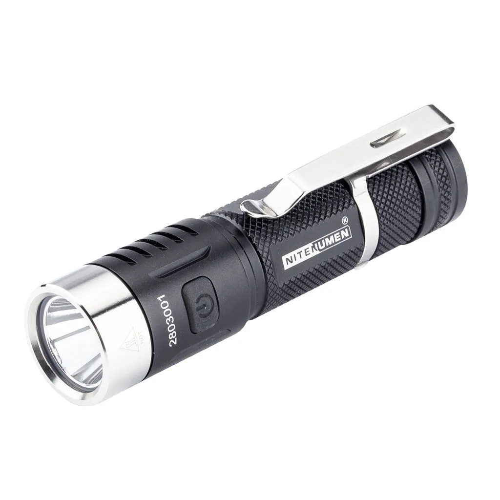 

NITENUMEN X1 850 Lumens Mini Strong Light Flashlight Waterproof Pocket LED Field survival light USB Charging Long Use Time