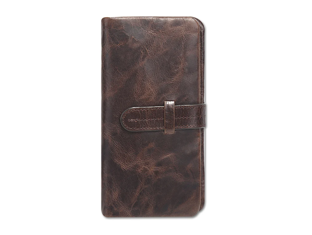 

Nesitu Vintage Real Skin Genuine Leather Long Size Men Wallets #M520