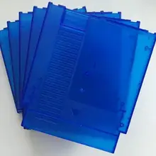 Прозрачный синий цвет 72 булавки игровой картридж Замена пластиковый корпус для NES