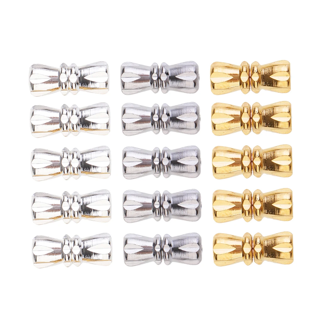 15Pcs Multipurpose Home Used DIY Jewelry Components Bowknot Shape Jewelry Connector Screw Clasps for Necklace Clasps & Closures