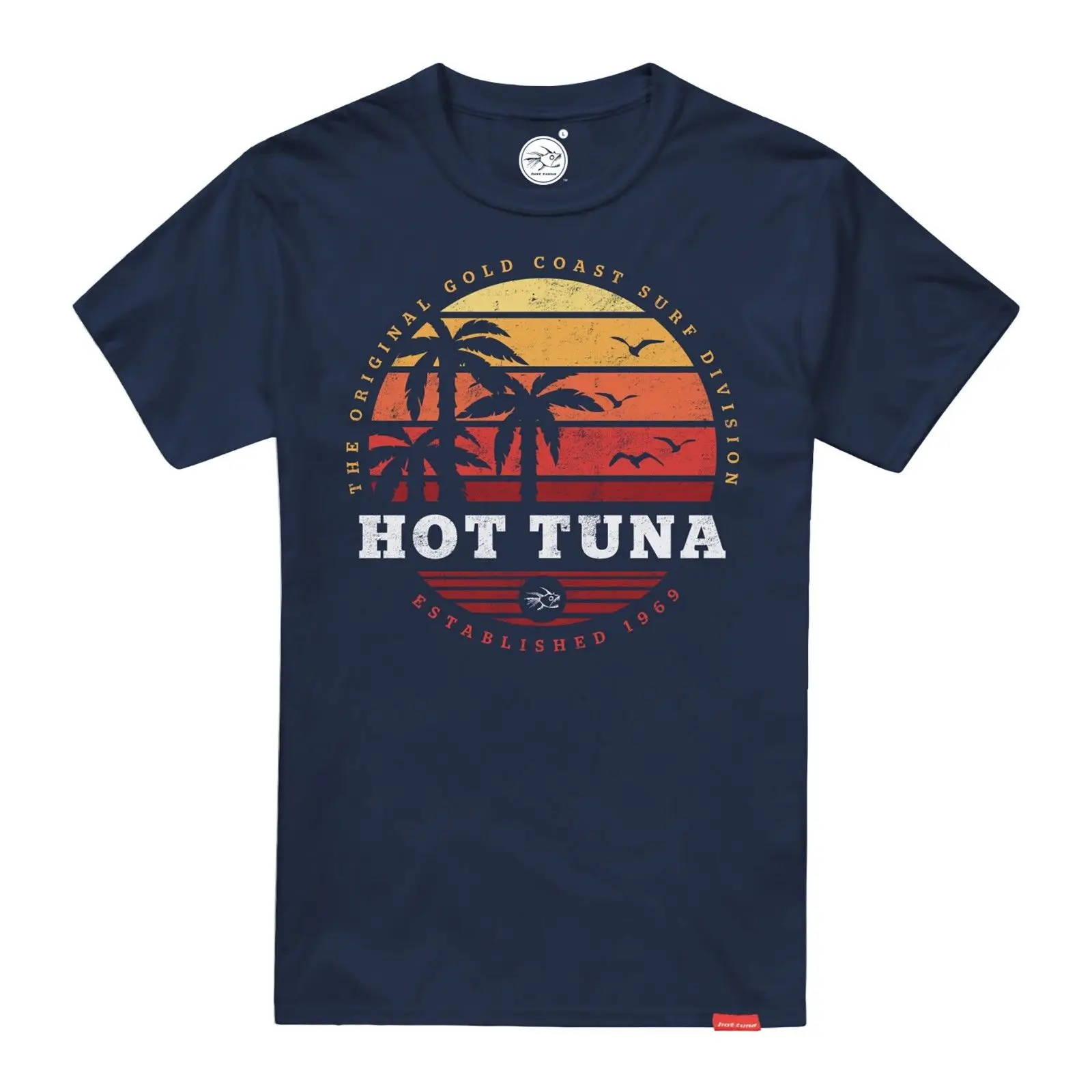 Hot Tuna Men's T Shirt Navy Sunset 2019 New Fashion T shirt Brand Hip