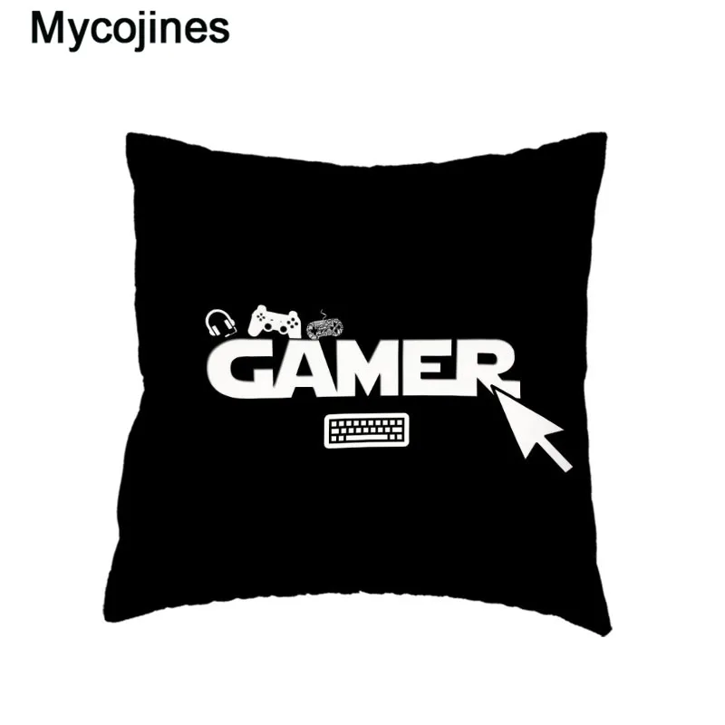 New Design Game White Cushion Cover Keyboard Handle Mouse Headset Throw Pillow Case Gamer Chair Car Decor Peach Skin Pillowcases