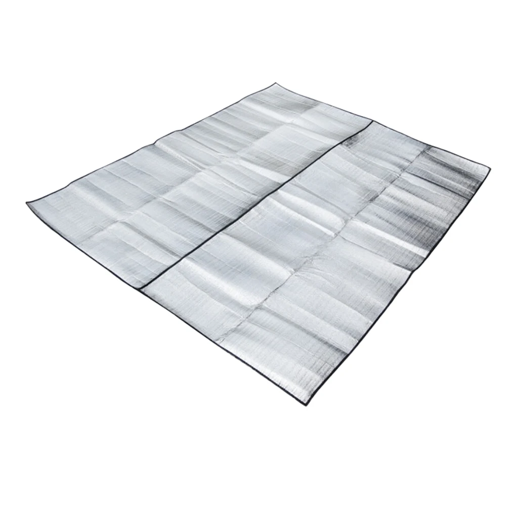 Camping Blanket Waterproof Emergency Thermal Mat Lightweight Reflective Tarp Aluminum Foil Picnic Pad for Sleeping Trip Hiking