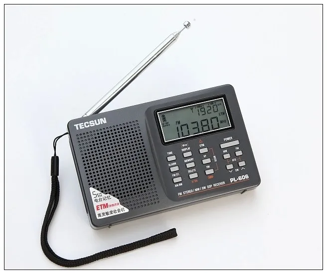 Tecsun PL-606 самой низкой цене! FM стерео AM длинная волна короткая волна радио AM/FM радио портативное радио Tecsun PL-606