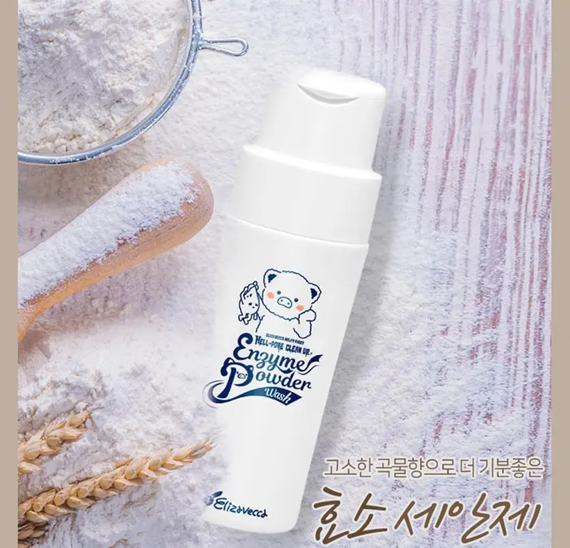 ELIZAVECCA Hell-Pore Clean Up Enzyme Powder Wash 80 г гипоаллергенный фермент Очищение лица очищение пор отшелушивающий для лица