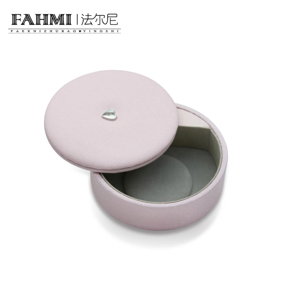 

FAHMI Original Charm Ring Bracelet Earrings Necklace multi-Function Round Rotating Cover Storage Protective Box Jewelry Atmosphe