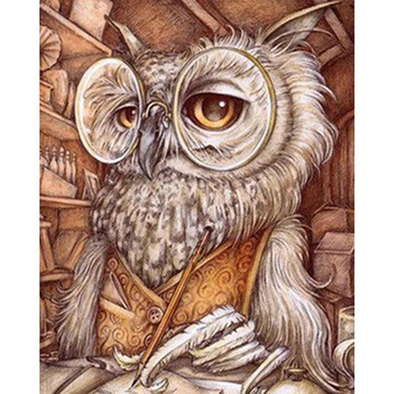 Diamond Embroidery,Animal,Owl,DIY,Diamond Painting,Cross Stitch,3D,Diamond Mosaic,Bead Picture,Decor