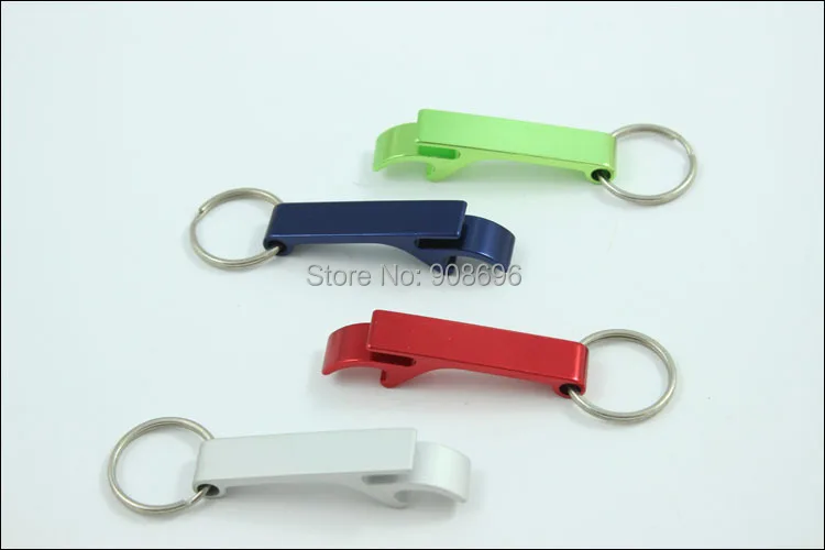 

Wholesale 240PCS DIY Bar Beer Bottle Opener Key Chain Aluminum CAN OPENER Promitional gifts ring - Free Shipping