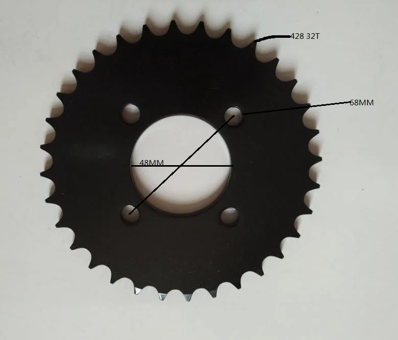 

ATV Dirt pit bike parts rear sprocket 32 tooth 428 chain