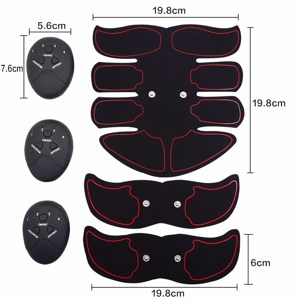 EMS, беспроводной стимулятор мышц, умный фитнес-прибор для тренировки живота, электрические наклейки для снижения веса, пояс для похудения, унисекс