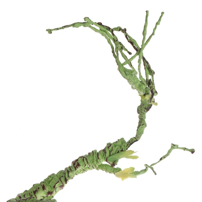 Пластиковая искусственная лоза Плюща с зелеными листьями для рептилий коробка для кормления украшения ручной работы подвесной ротанговый небольшой амфибий