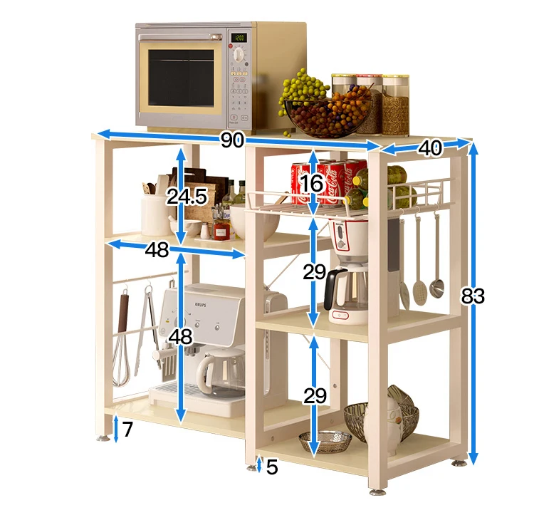 Кухонные стеллажи, напольная многослойная полка для хранения, полка для духовки, полка для микроволновой печи, стеллаж для хранения, стойка для посуды, шкаф