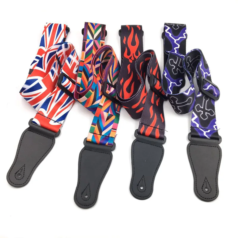 

Electric Guitar Strap Bass Strap Belt with Leather End for Acoustic Guitar Bass Ukulele Electric Guitar