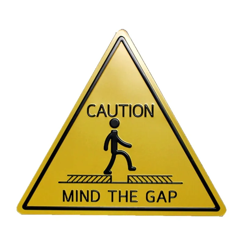 

Triangular Traffic Safety Warning Signs Metal Tin Coffee Pub Club Tips Vintage Plaque Wall Cafe Decor Garage Plate Home Decor