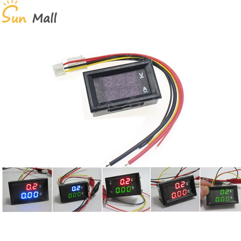 

DC 100V 50A Mini 0.28"/0.28inch LED Digital Voltmeter Ammeter Volt Ampere Meter Amperemeter Voltage Indicator Tester