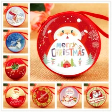 

Santa Claus Cartoon Metal Mini Money Box Coin Purse Creative Children's Toys Merry Christmas Snowman Pendant Gift for Kids BM1