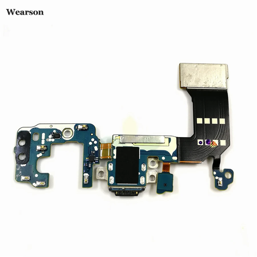For Samsung S8 G9500 G950F G950U S8+ G955F G9550 USB Board Charging Dock Flex Cable With Microphone USB Port Tested High Quality (2)