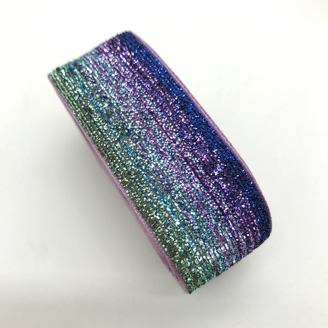 1Inch 25mm Glitter Velvet Ribbon Headband Clips Bow Wedding Christmas Decoration Pick Colors