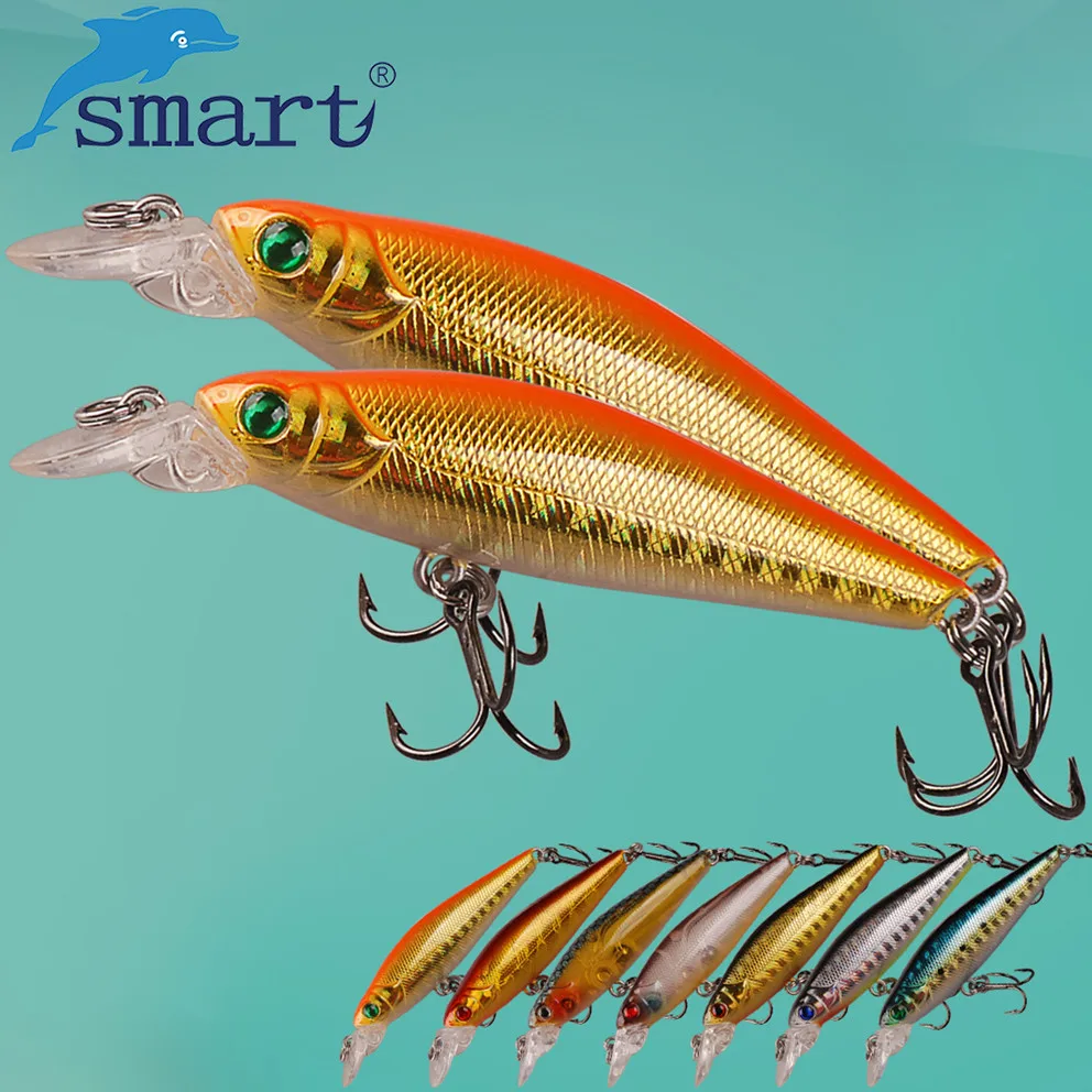 Блесна SMART Bait 60 мм 5 г Floating0.6m жесткая приманка для рыбной ловли крючок VMC