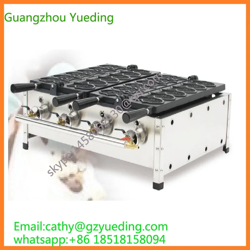 

Hot Sale Gas Fish Taiyaki Waffle Machine/ fish taiyaki machine/close mouth fish waffle ice cream filling taiyaki grill