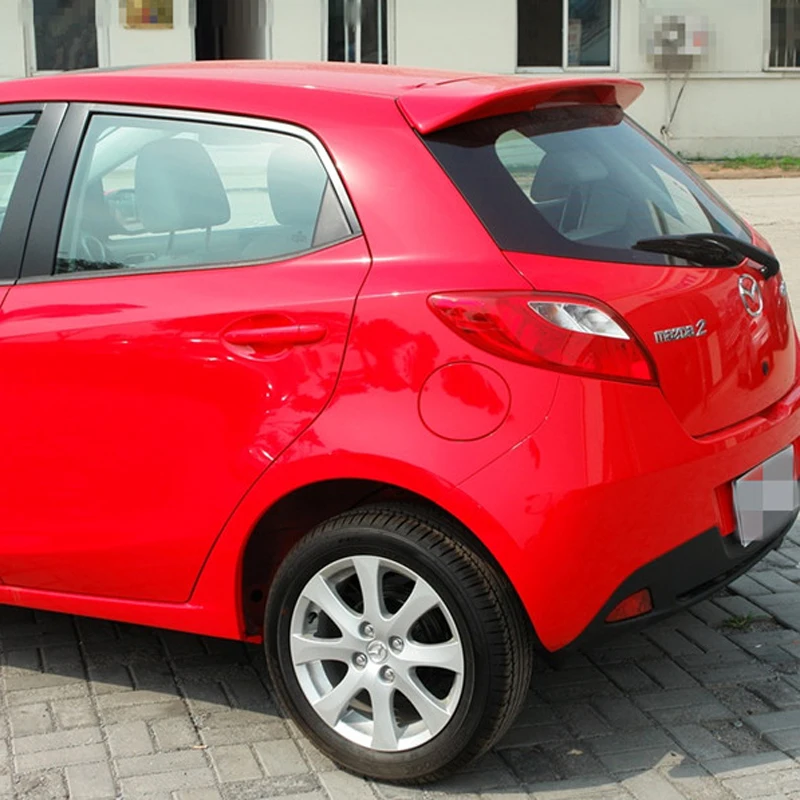 Спойлер для хэтчбека Mazda 2 модель 2008 2015 искусственный автомобильный пластиковый