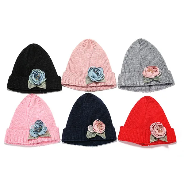 

Knitted Baby Kids Beanie Boy Girl Hat Kids Children Baby Autumn Winter Hat Keep Warm Soft Solid Caps Muts m2-007